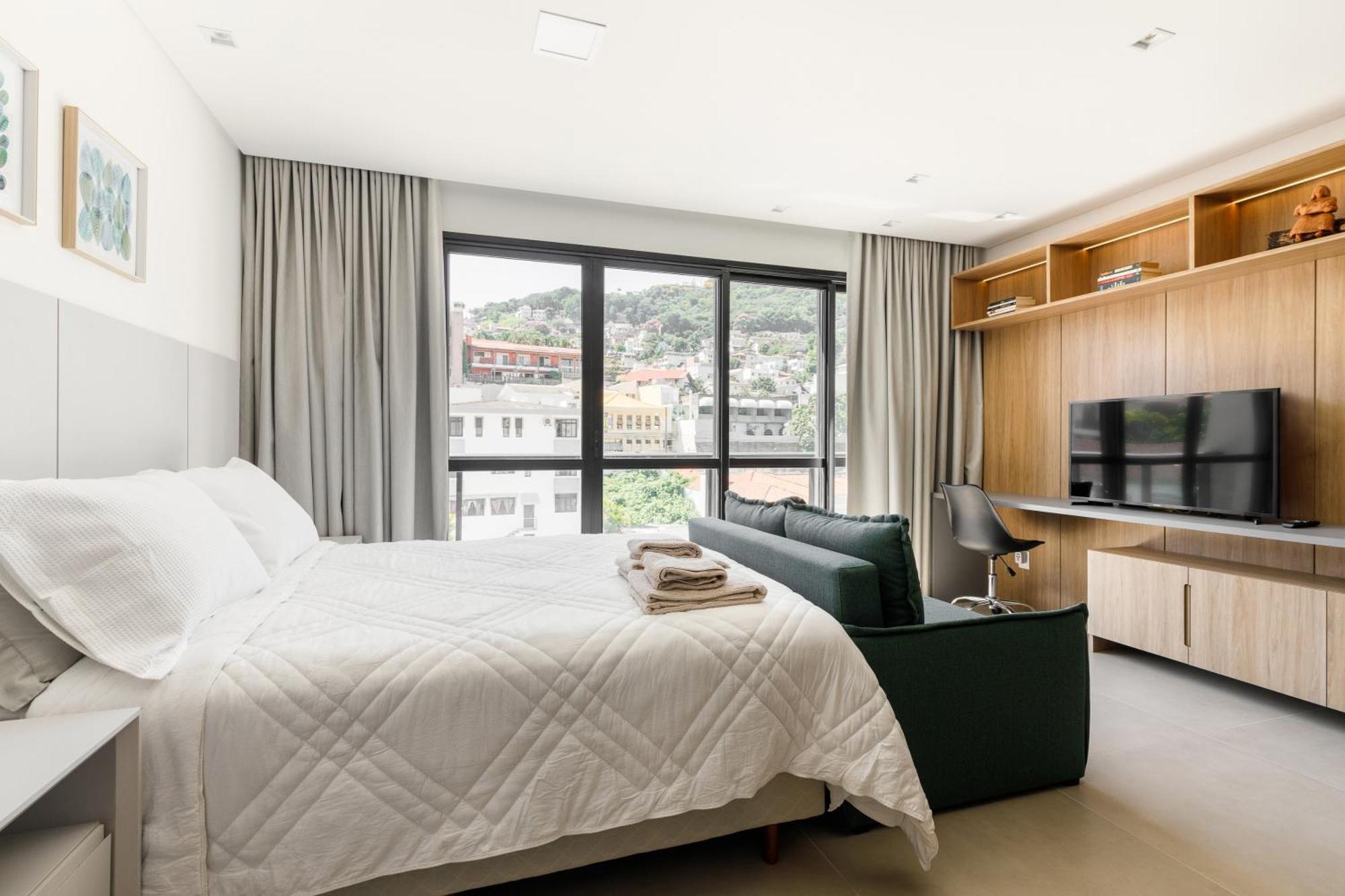 Zee Studios A 200M Da Beira-Mar Norte Florianópolis Pokój zdjęcie